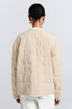 KAREN WALKER QUILTED DRIFT JACKET-NATURAL