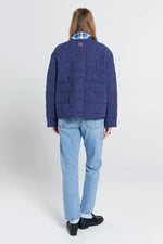 KAREN WALKER QUILTED DRIFT JACKET-NAVY