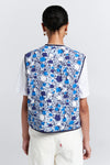 KAREN WALKER QUILTED DRIFT VEST-BLUE MULTI