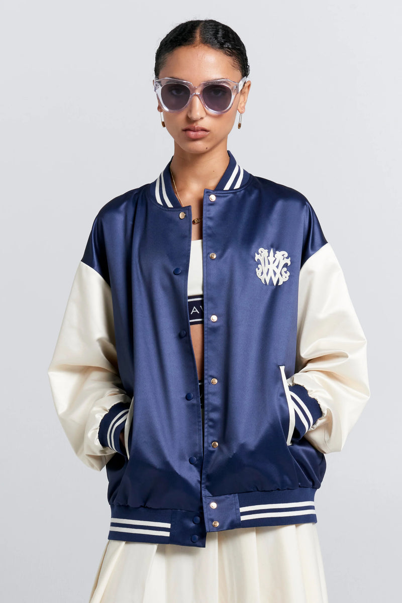 KAREN WALKER RUNAWAY VARSITY JACKET