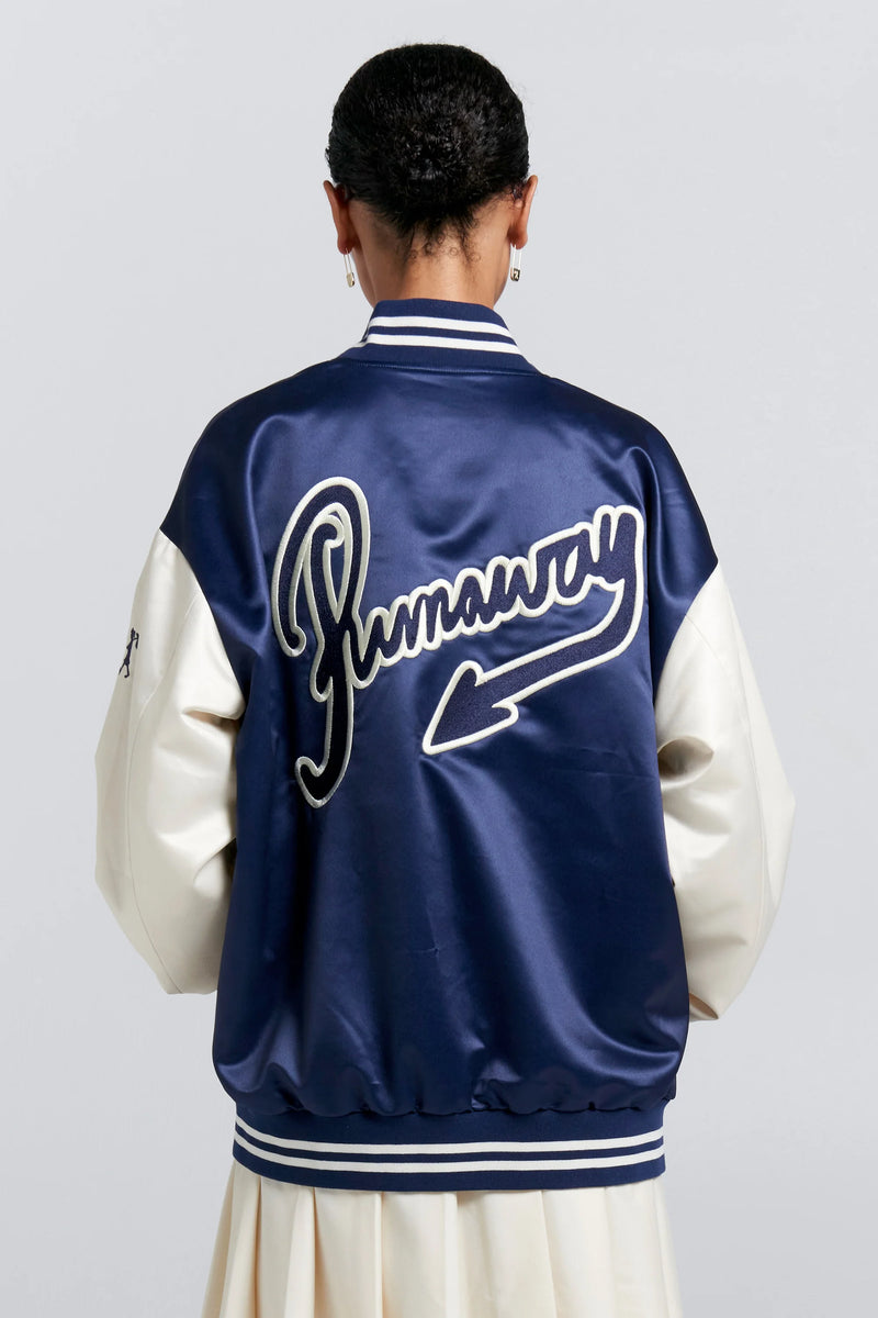 KAREN WALKER RUNAWAY VARSITY JACKET