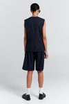 KAREN WALKER IVY WAISTCOAT-NAVY