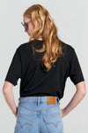 KAREN WALKER EMBROIDERED RUNAWAY GIRL CLASSIC T-SHIRT-BLACK