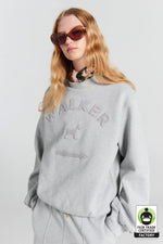 KAREN WALKER CREWNECK SWEATSHIRT-GREY