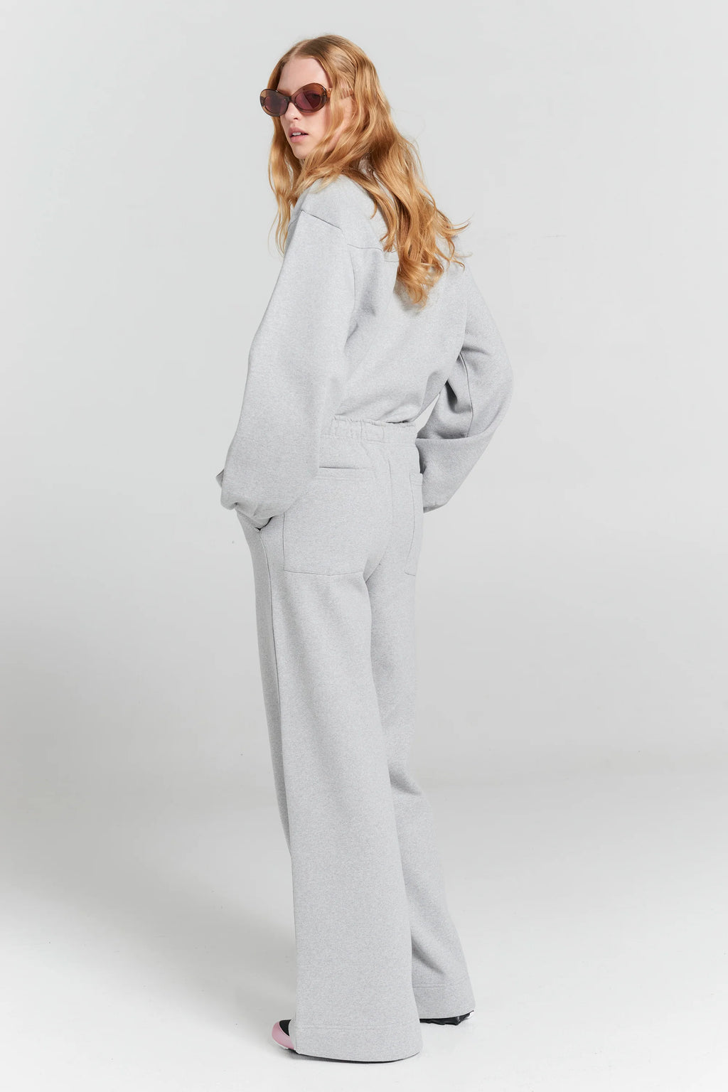 KAREN WALKER CREWNECK SWEATSHIRT-GREY