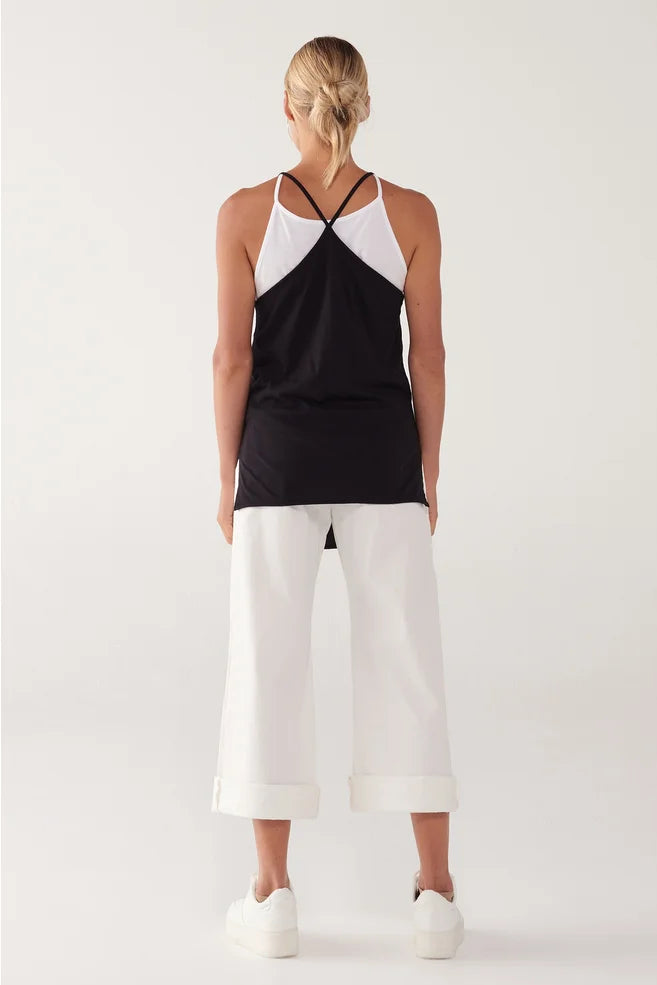 TAYLOR LONG EXTENSION TANK-BLACK