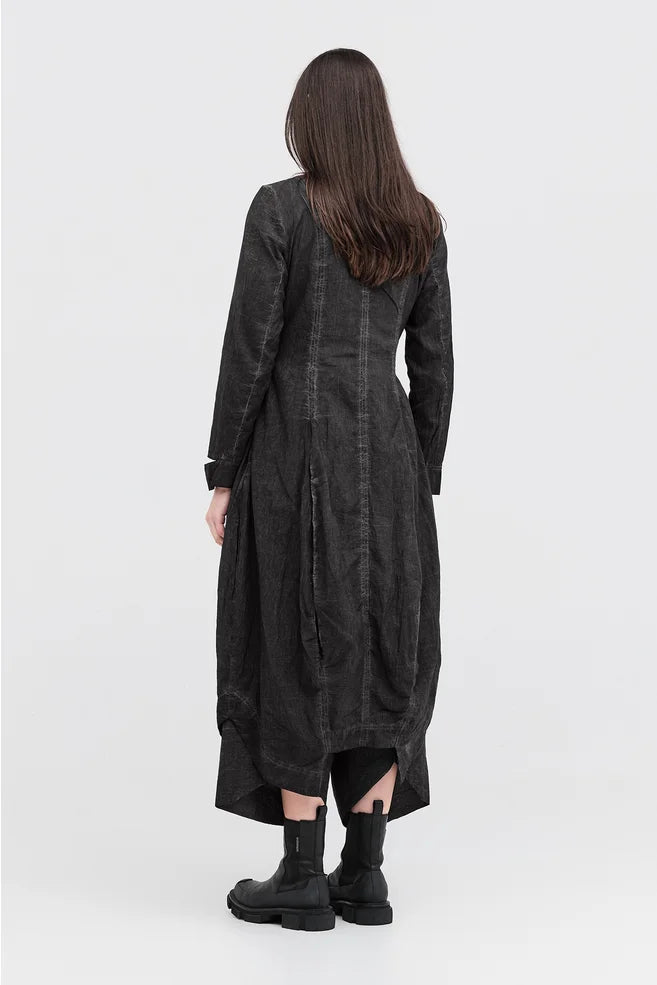 TAYLOR DIFFUSED SCOPE COAT-BLACKENED GREY