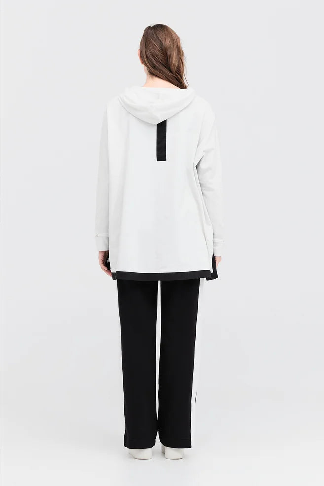 TAYLOR REVERSED CHUTE PANT-BLACK/IVORY