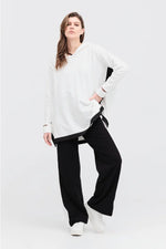 TAYLOR REVERSED CHUTE PANT-BLACK/IVORY
