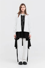 TAYLOR STRIP BRINK SWEATER-BLACK/IVORY