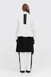 TAYLOR STRIP BRINK SWEATER-BLACK/IVORY