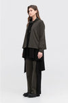 TAYLOR STRIP BRINK SWEATER-TARMAC/BLACK
