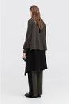 TAYLOR STRIP BRINK SWEATER-TARMAC/BLACK