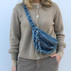 LOLLYS LAUNDRY HOLLY BELT BAG-WASHED DENIM