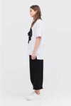 TAYLOR CIRC MODULE TEE-IVORY/BLACK