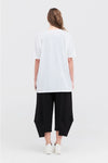 TAYLOR CIRC MODULE TEE-IVORY/BLACK