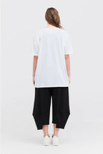 TAYLOR CIRC MODULE TEE-IVORY/BLACK