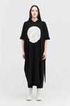 TAYLOR CIRC DRESS-BLACK/IVORY