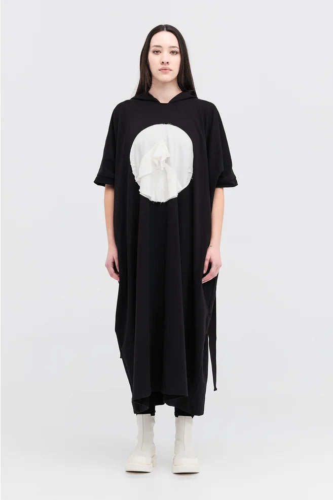 TAYLOR CIRC DRESS-BLACK/IVORY