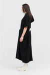 TAYLOR CIRC DRESS-BLACK/IVORY