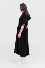TAYLOR CIRC DRESS-BLACK/IVORY