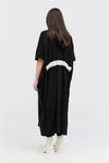 TAYLOR CIRC DRESS-BLACK/IVORY