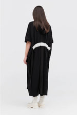 TAYLOR CIRC DRESS-BLACK/IVORY