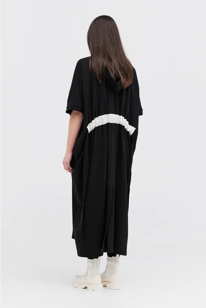 TAYLOR CIRC DRESS-BLACK/IVORY