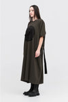 TAYLOR CIRC DRESS-TARMAC/BLACK