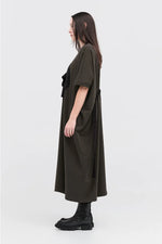 TAYLOR CIRC DRESS-TARMAC/BLACK