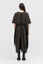 TAYLOR CIRC DRESS-TARMAC/BLACK