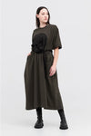 TAYLOR CIRC DRESS-TARMAC/BLACK