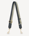 SABEN FEATURE STRAP WEBBING BLACK + EUCALYPTUS STRIPE