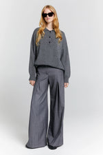 KAREN WALKER COLLARED CASHMERE SWEATER