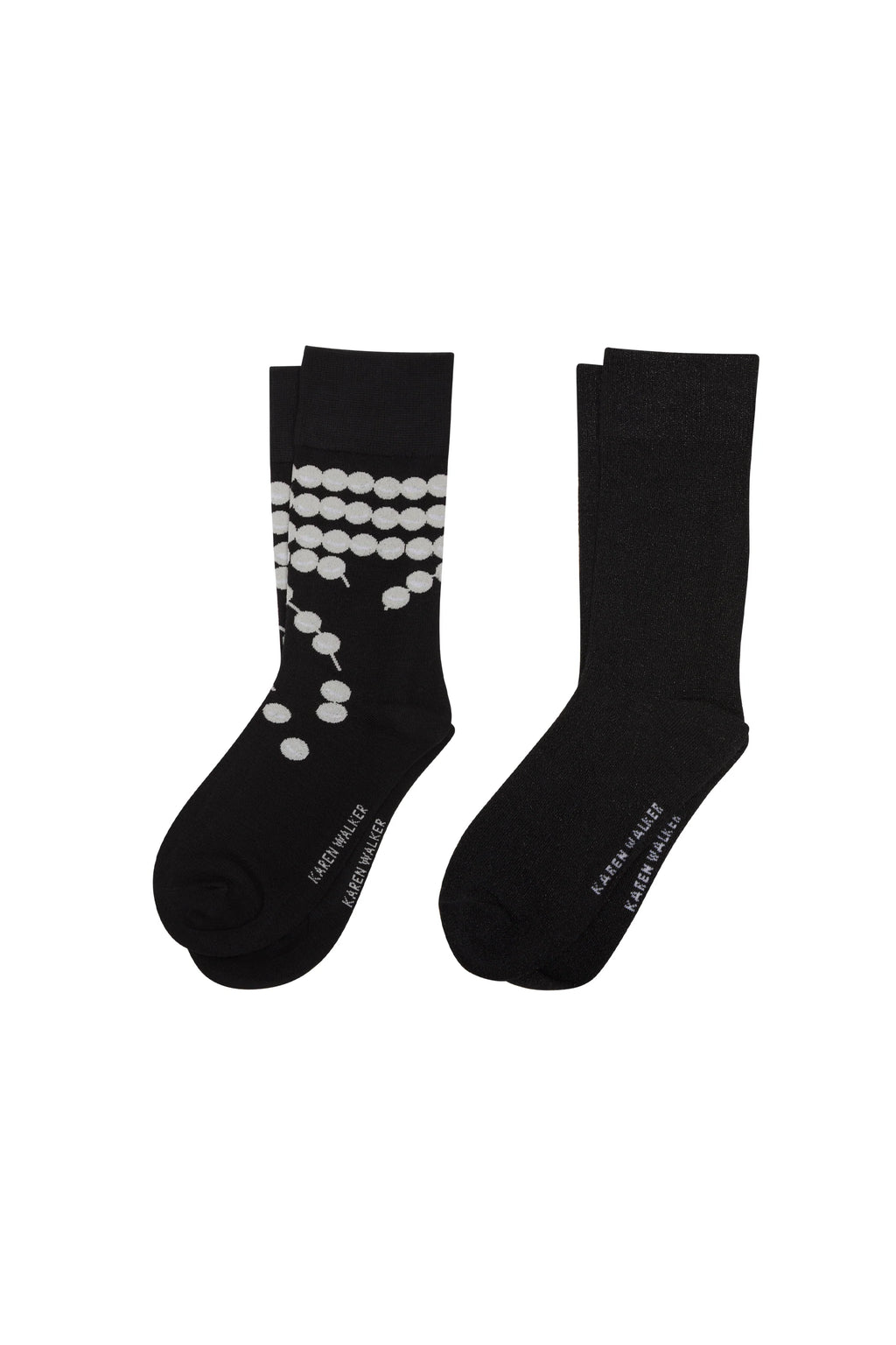 KAREN WALKER PEARLS SOCKS-2 PACK