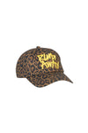 KAREN WALKER RUNAWAY CAP-LEOPARD MULTI