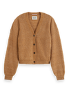 MAISON CORE FUZZY CREW NECK PULLOVER-TOBACCO