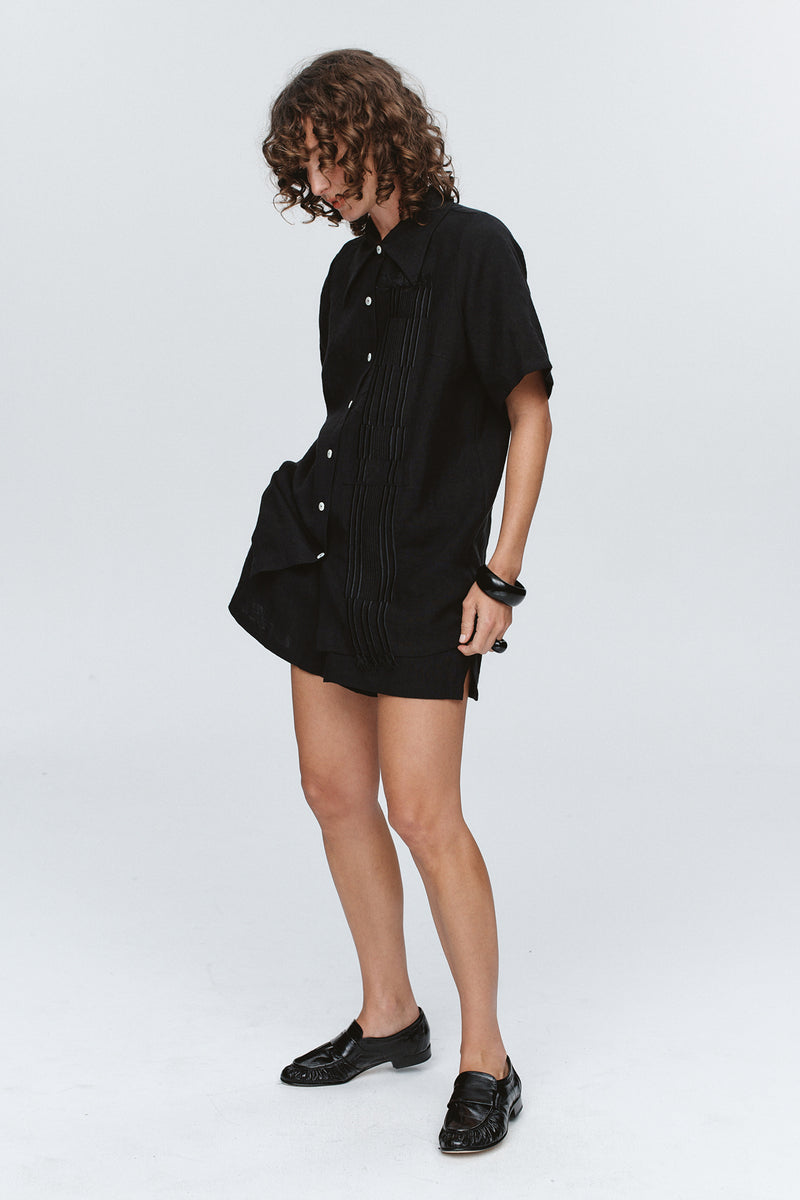 MARLE ATTICUS SHIRT-BLACK