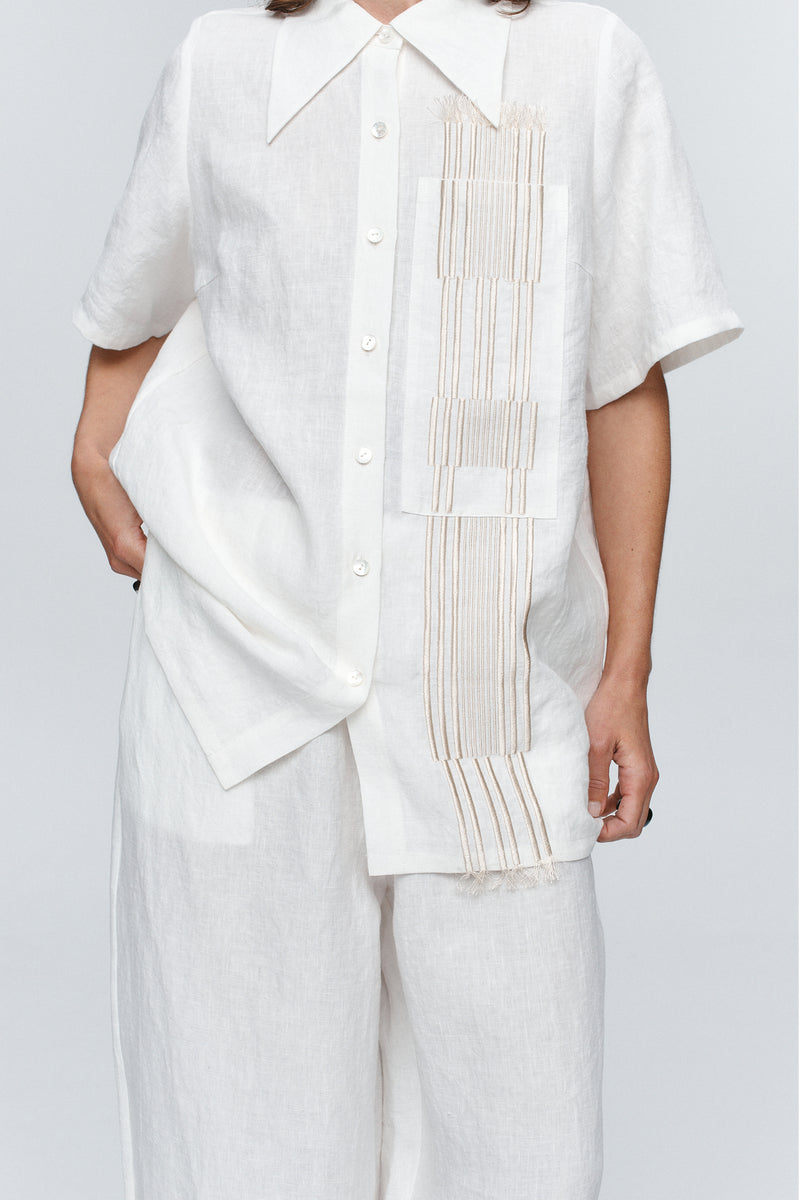 MARLE ATTICUS SHIRT-IVORY