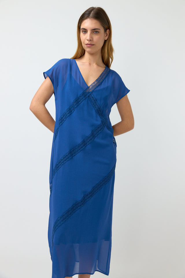 KATE SYLVESTER ADA DRESS-MARINE