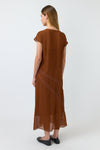 KATE SYLVESTER ADA DRESS-TOBACCO