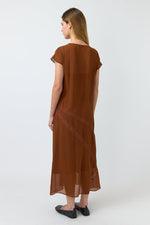 KATE SYLVESTER ADA DRESS-TOBACCO