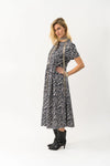 LOLLYS LAUNDRY ALIYA MAXI DRESS-LEOPARD PRINT