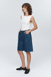 MARLE BELTED JEAN SHORT-WASHED INDIGO