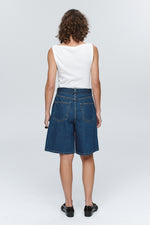 MARLE BELTED JEAN SHORT-WASHED INDIGO