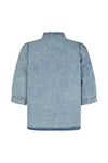 LOLLYS LAUNDRY BONO SHIRT SS-WASHED DENIM