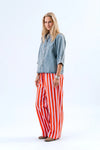LOLLYS LAUNDRY BONO SHIRT SS-WASHED DENIM