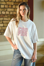 COOPER TEAM SPIRIT T-SHIRT / WHITE-PINK