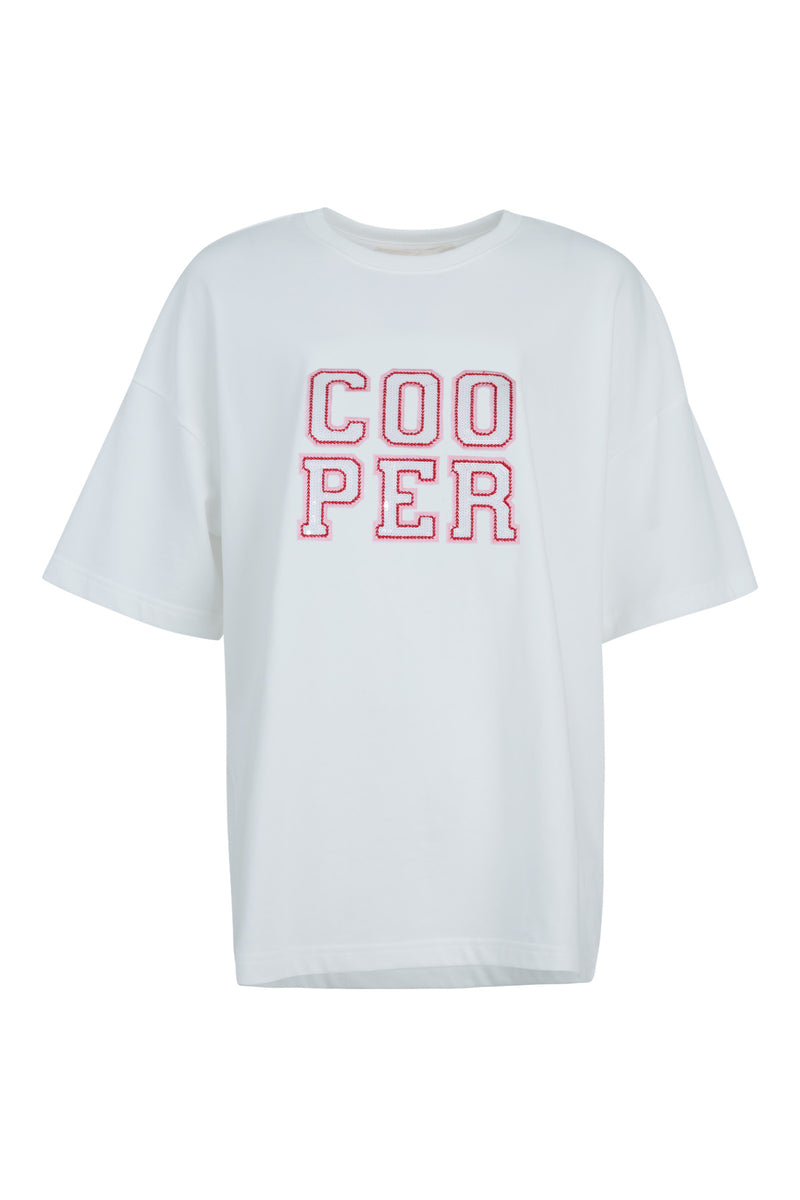 COOPER TEAM SPIRIT T-SHIRT / WHITE-PINK