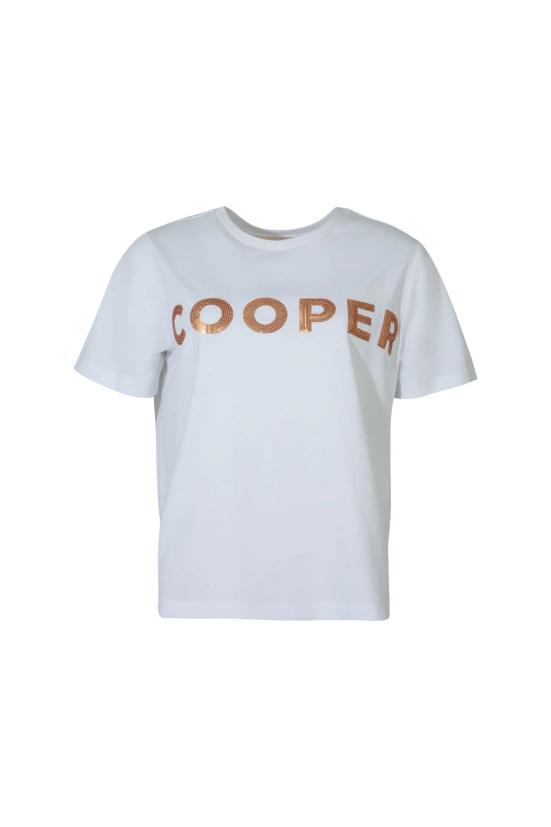 COOPER PAR-TEE THE NIGHT AWAY TEE-WHITE/GOLD